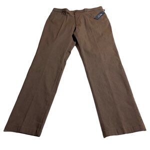 Tommy Hilfiger Mens TH Flex Modern Fit Twill Pants Tobacco Brown 36x32 NWT